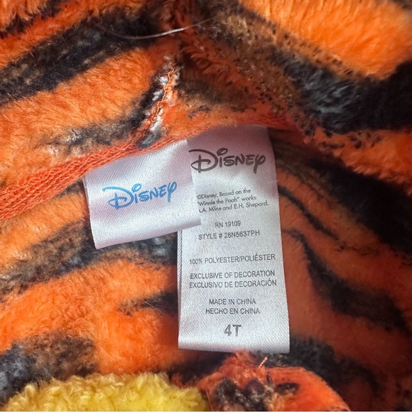 Disney | "Winnie the Pooh" Tigger Halloween Dress Up Costume | Size 4T - Picture 8 of 8